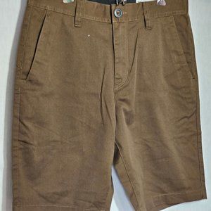 VOLCOM True to This Boys Brown Shorts Size 30 Recycled Sustainable
